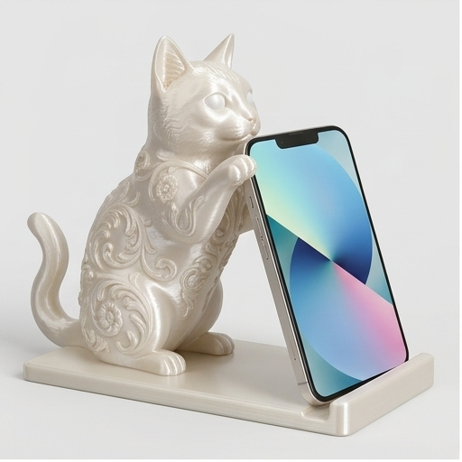マンチカンのスマホスタンド 1枚目