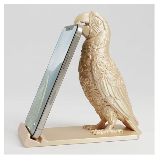 ベニコンゴウインコのスマホスタンド 1枚目