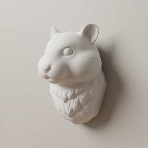 キンクマハムスターのルネサンス肖像画壁掛けレリーフ（2枚目）