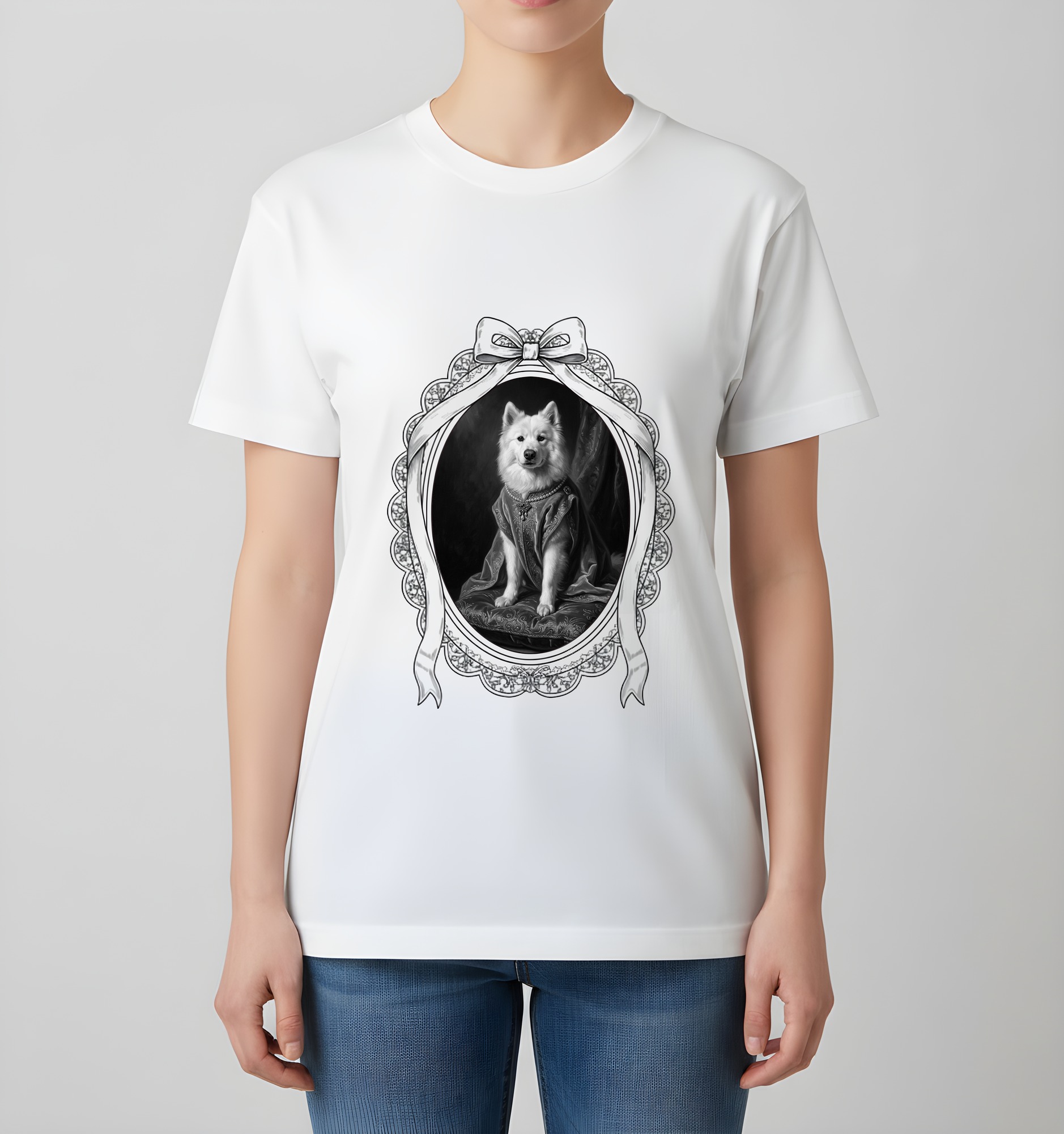 サモエドのTシャツ 4枚目