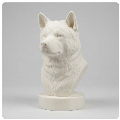 秋田犬のルネサンス肖像画胸像（3枚目）