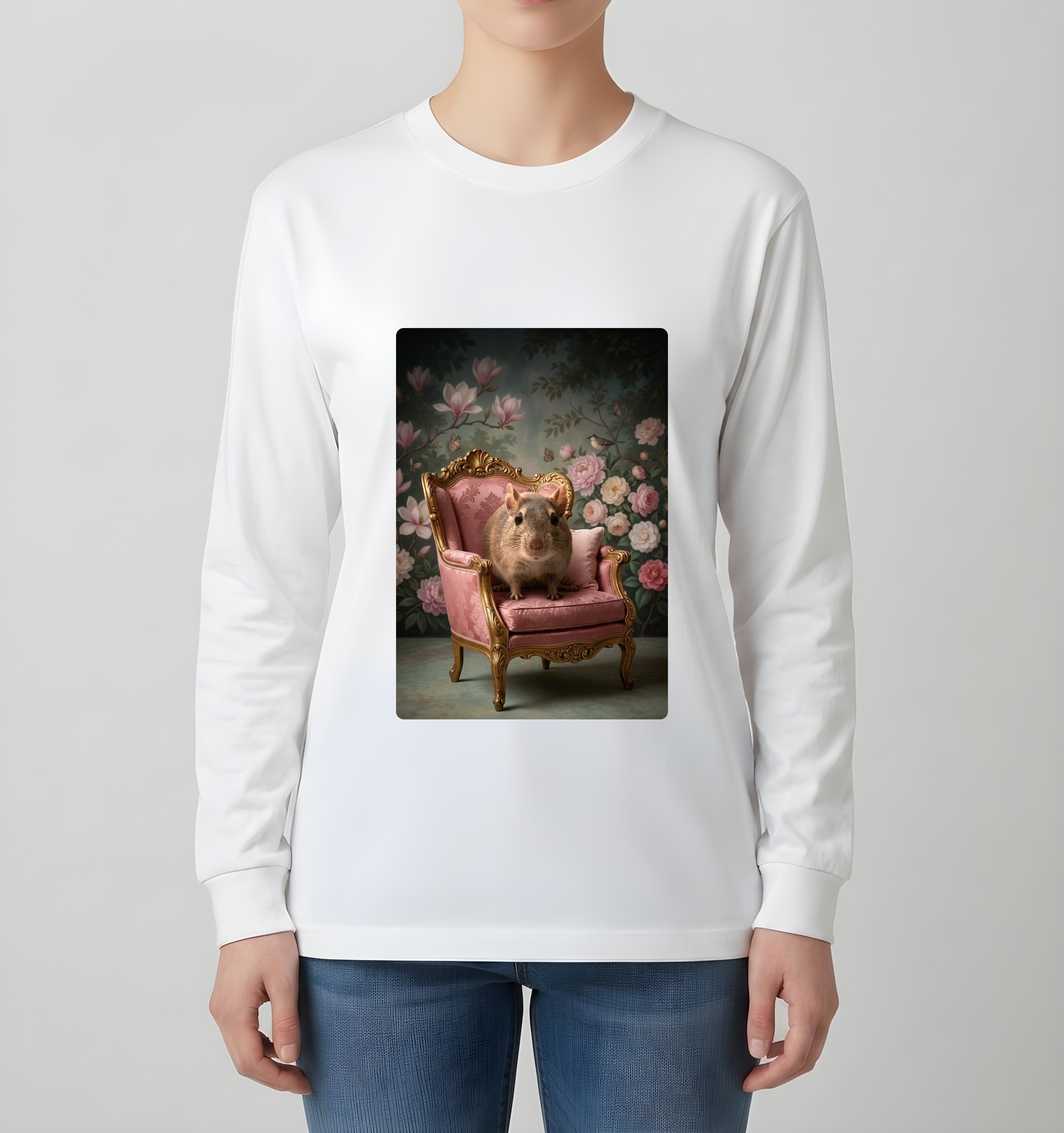 デグーの長袖Tシャツ 4枚目