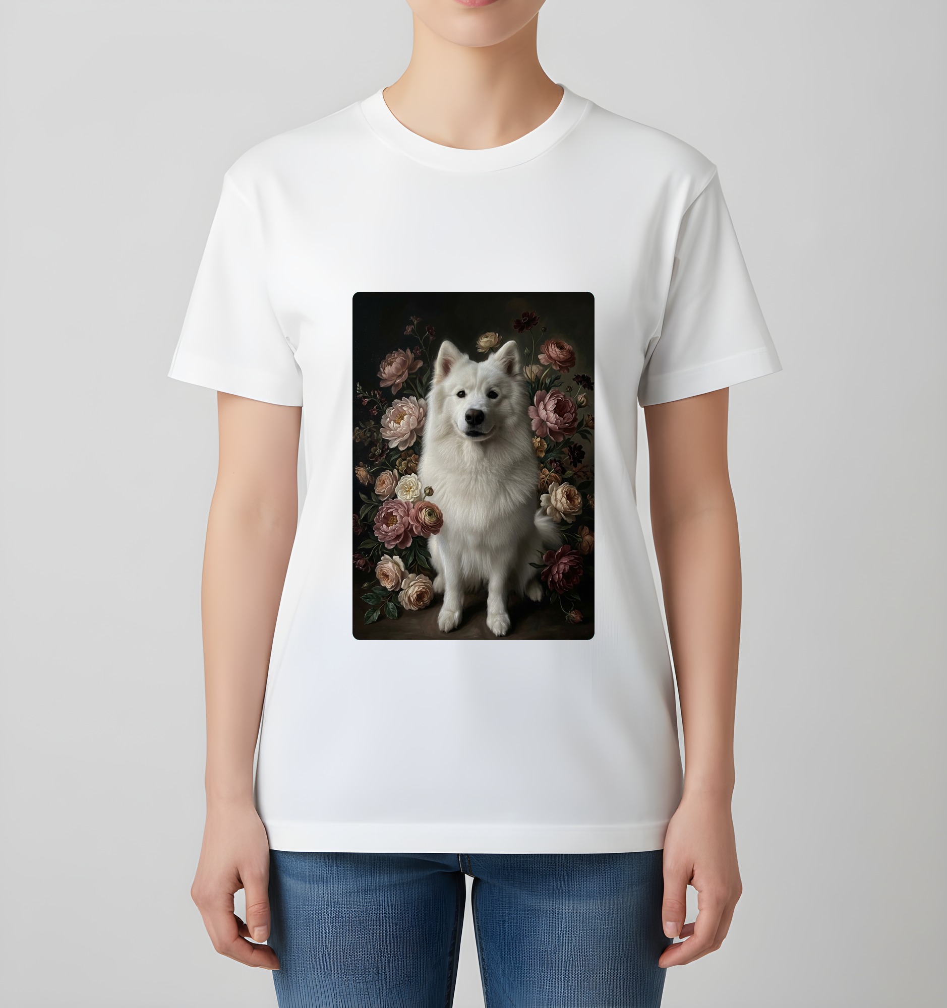 サモエドのTシャツ 4枚目