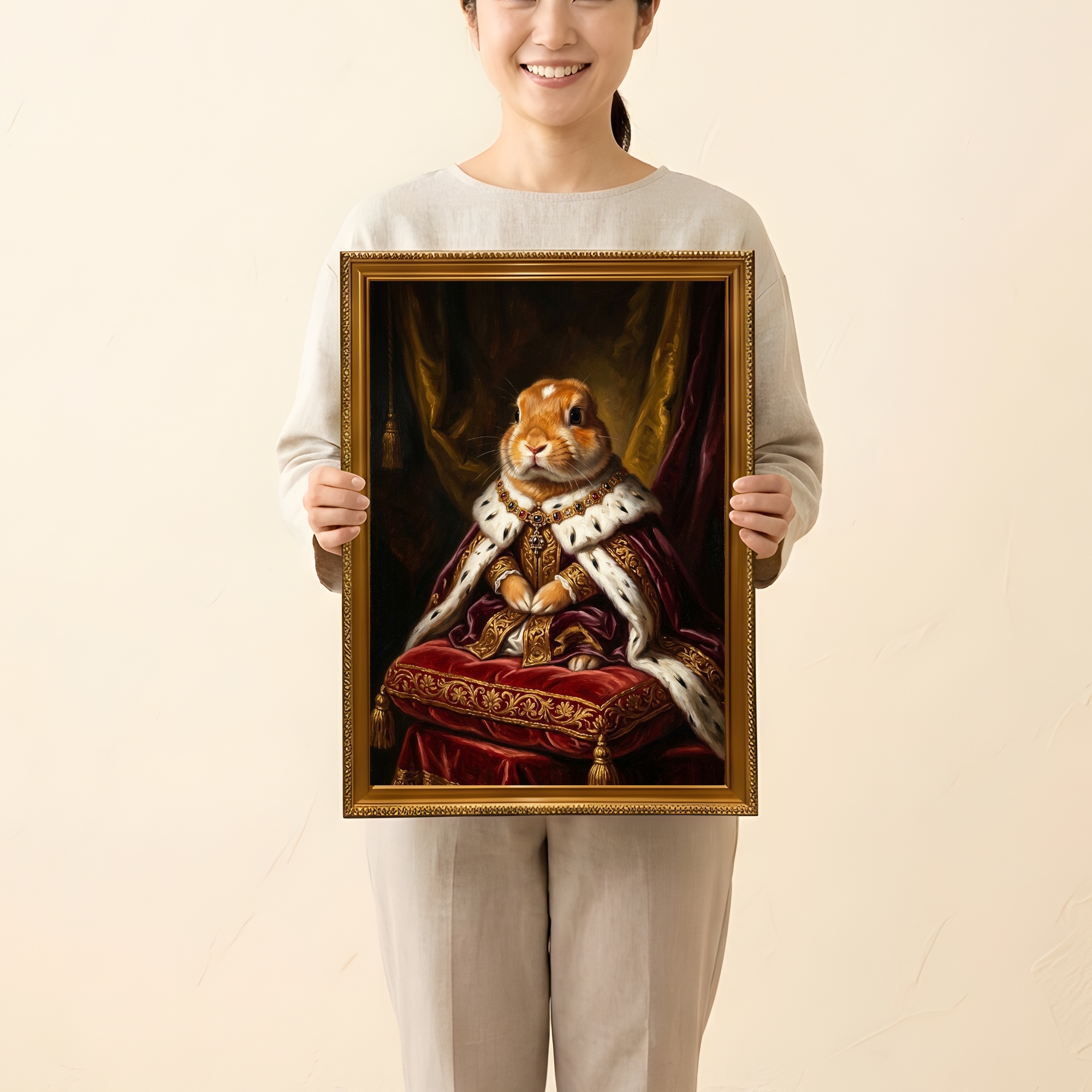 ネザーランドドワーフの額装プリント 2枚目