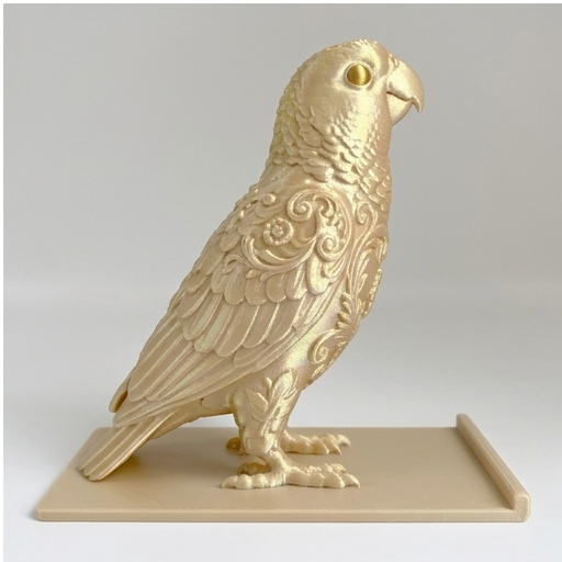 キエリボウシインコのスマホスタンド 4枚目
