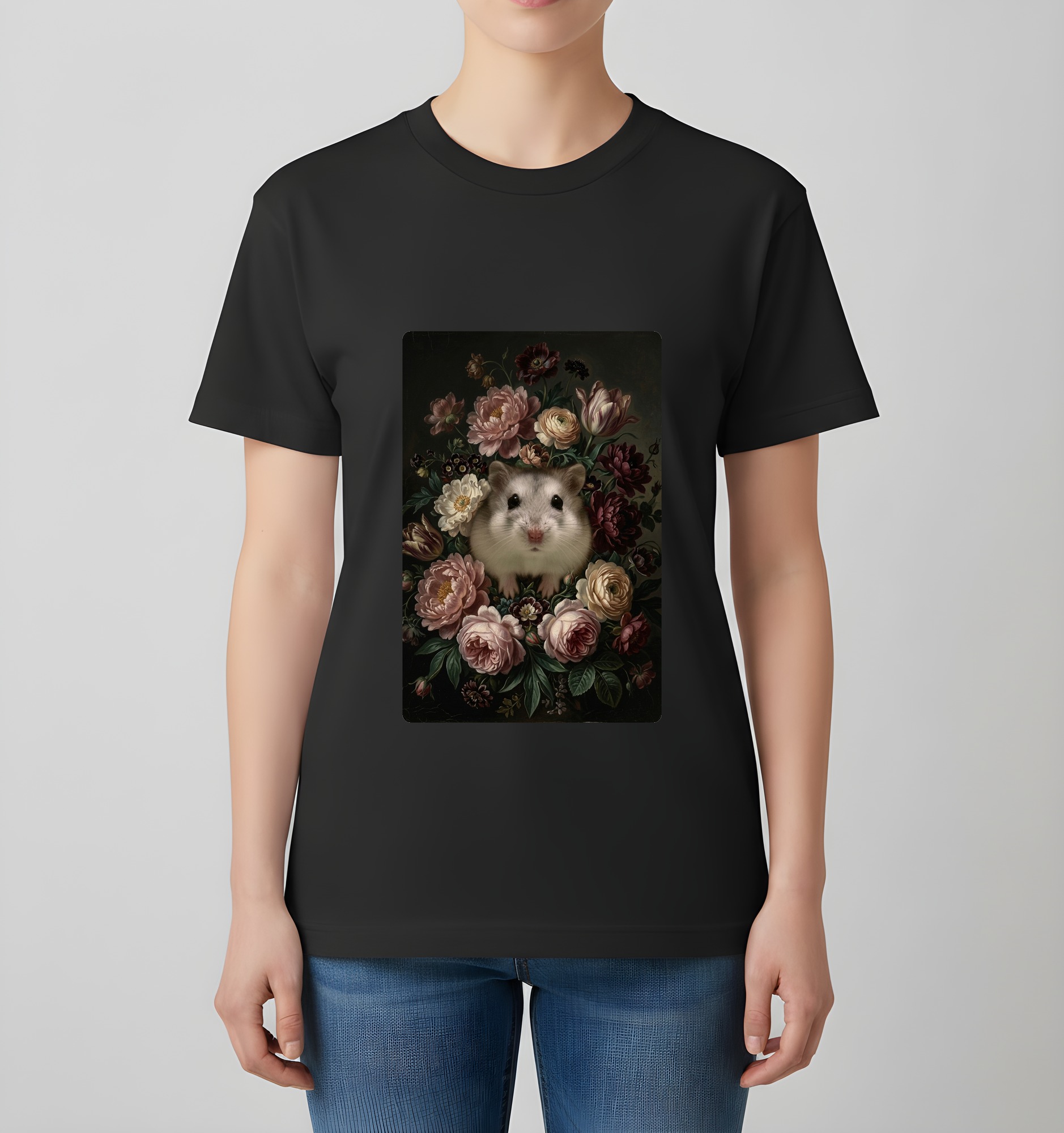 ウィンターホワイトハムスターのTシャツ 4枚目