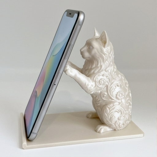 ノルウェージャンフォレストキャットのスマホスタンド 1枚目