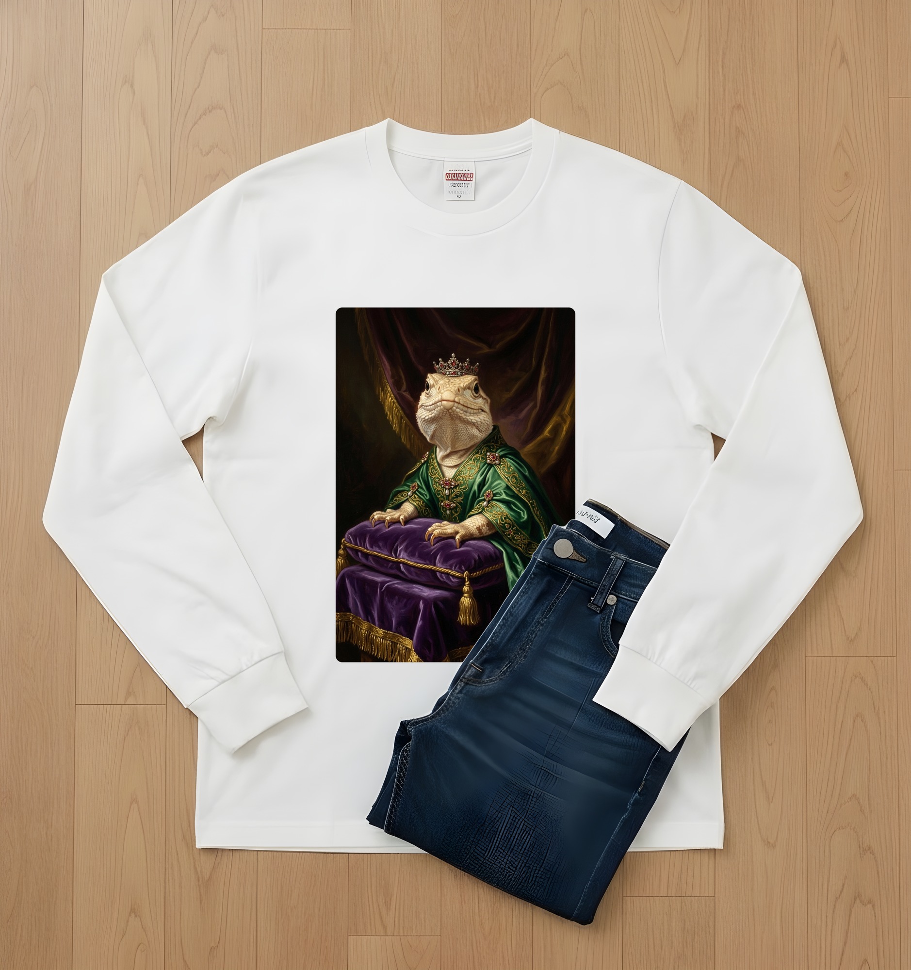 サバクイグアナの長袖Tシャツ 2枚目