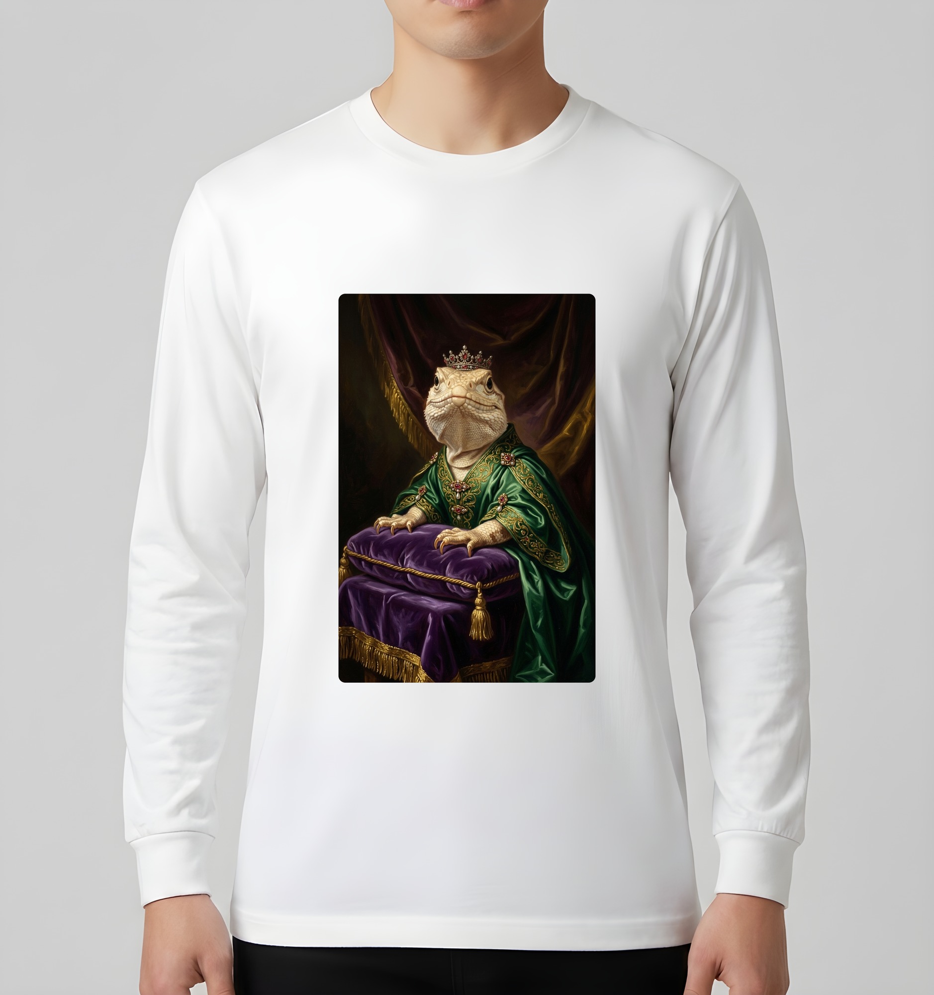 サバクイグアナの長袖Tシャツ 3枚目