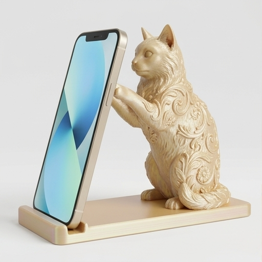 ターキッシュアンゴラのスマホスタンド 1枚目