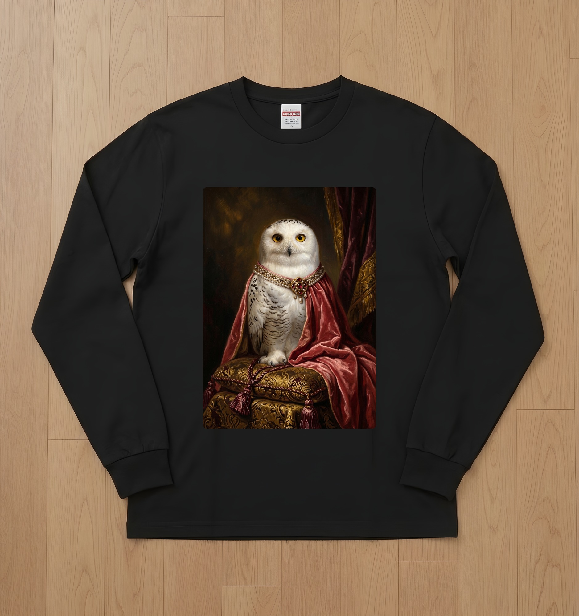 シロフクロウの長袖Tシャツ 1枚目