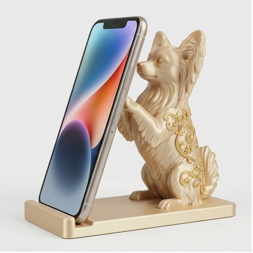 パピヨンのスマホスタンド 1枚目