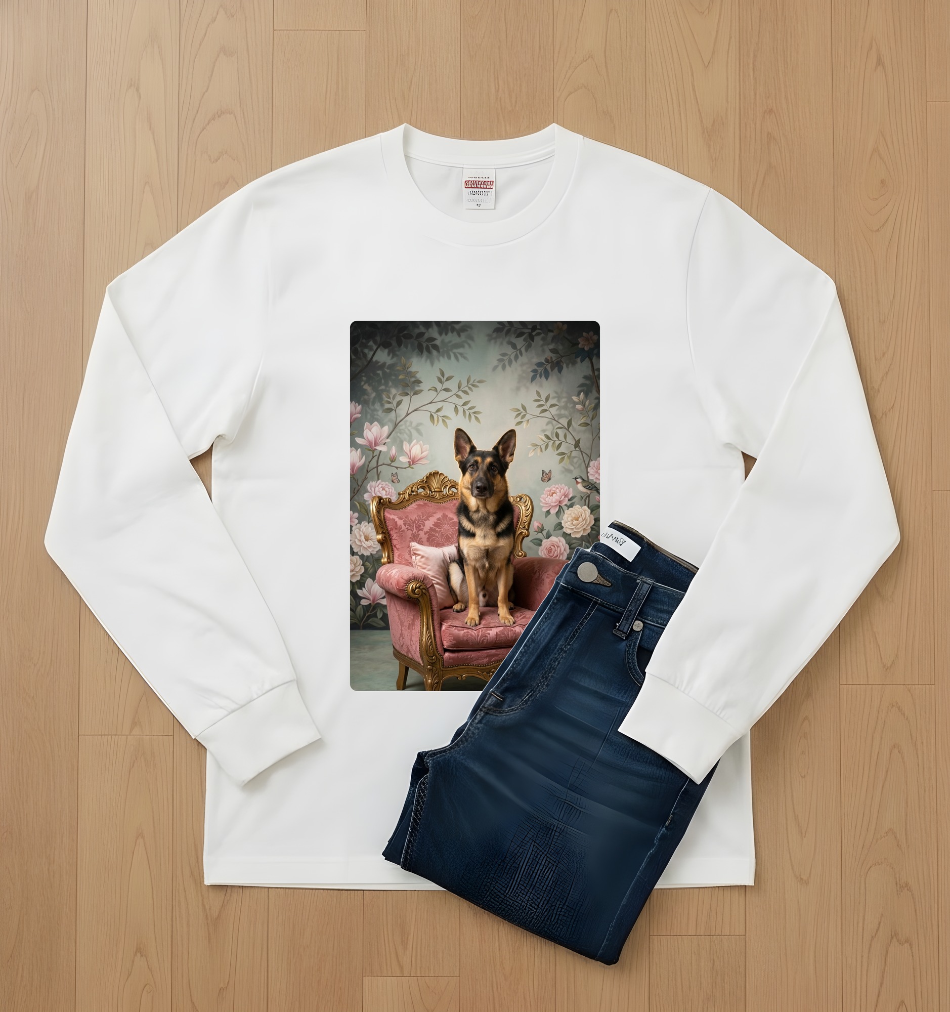 ジャーマンシェパードの長袖Tシャツ 2枚目