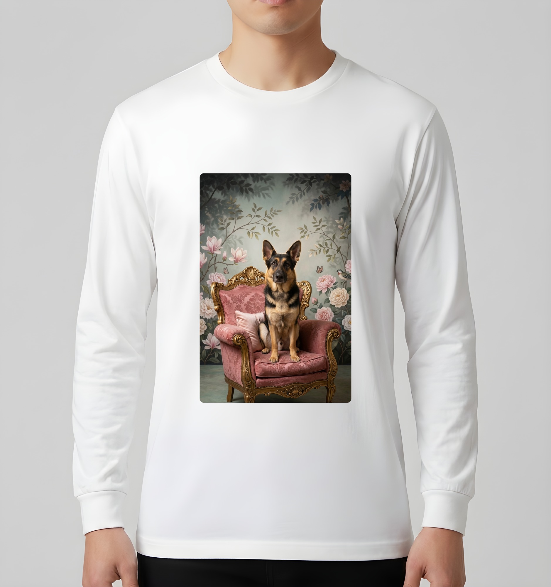 ジャーマンシェパードの長袖Tシャツ 3枚目