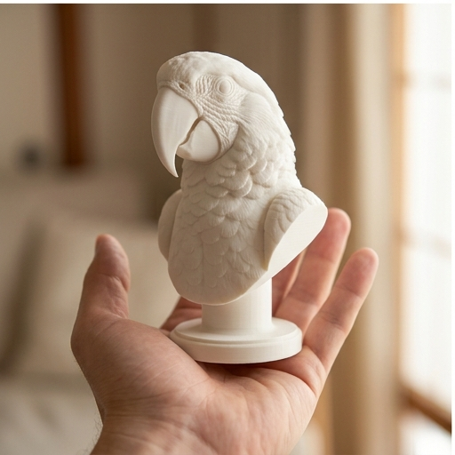 ベニコンゴウインコのルネサンス肖像画胸像（2枚目）