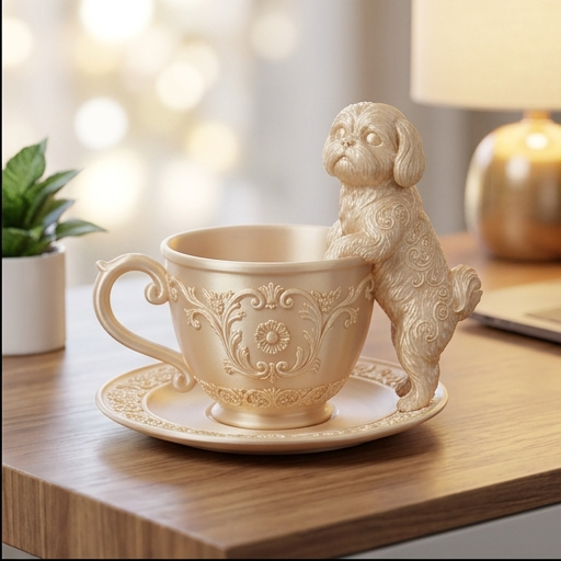 シーズーのアクセサリートレイ 2枚目