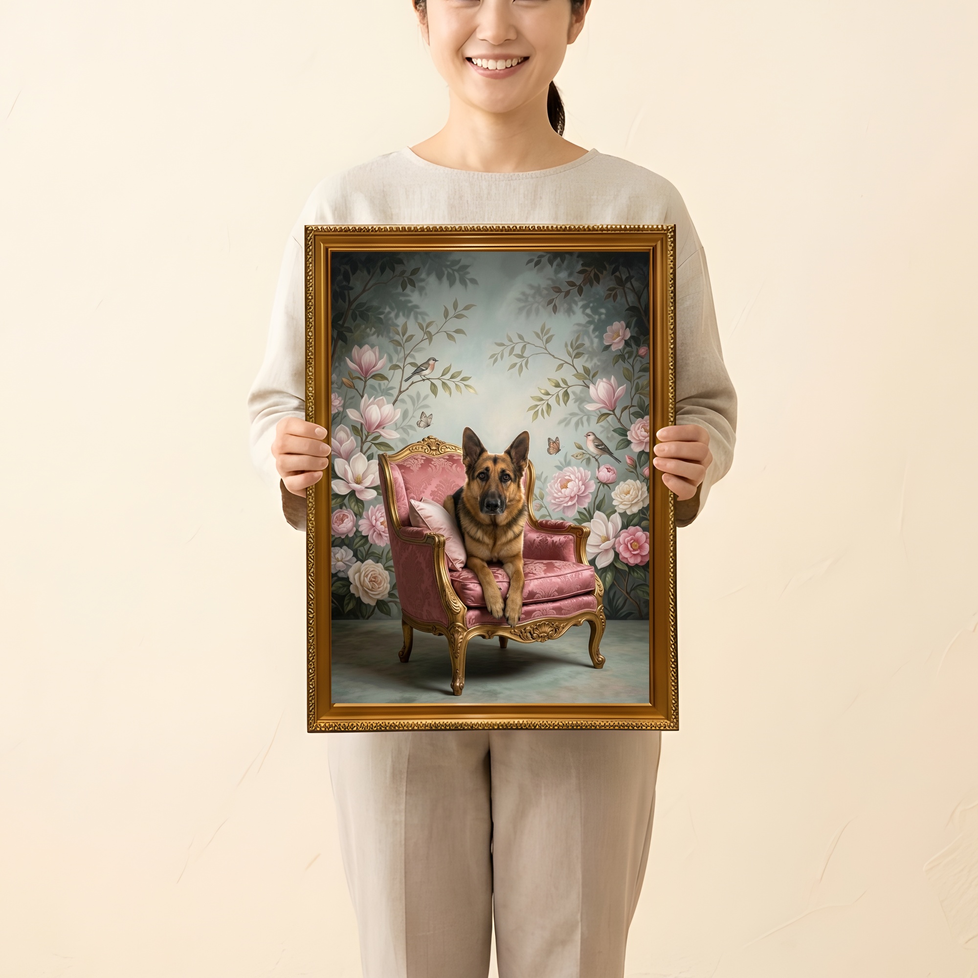 ジャーマンシェパードの額装プリント 2枚目