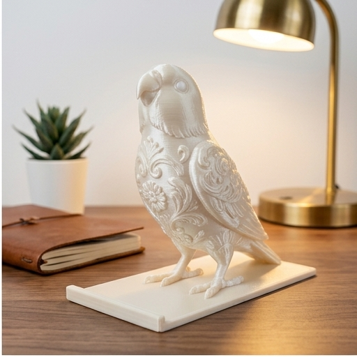 アレクサンドリンインコのスマホスタンド 2枚目