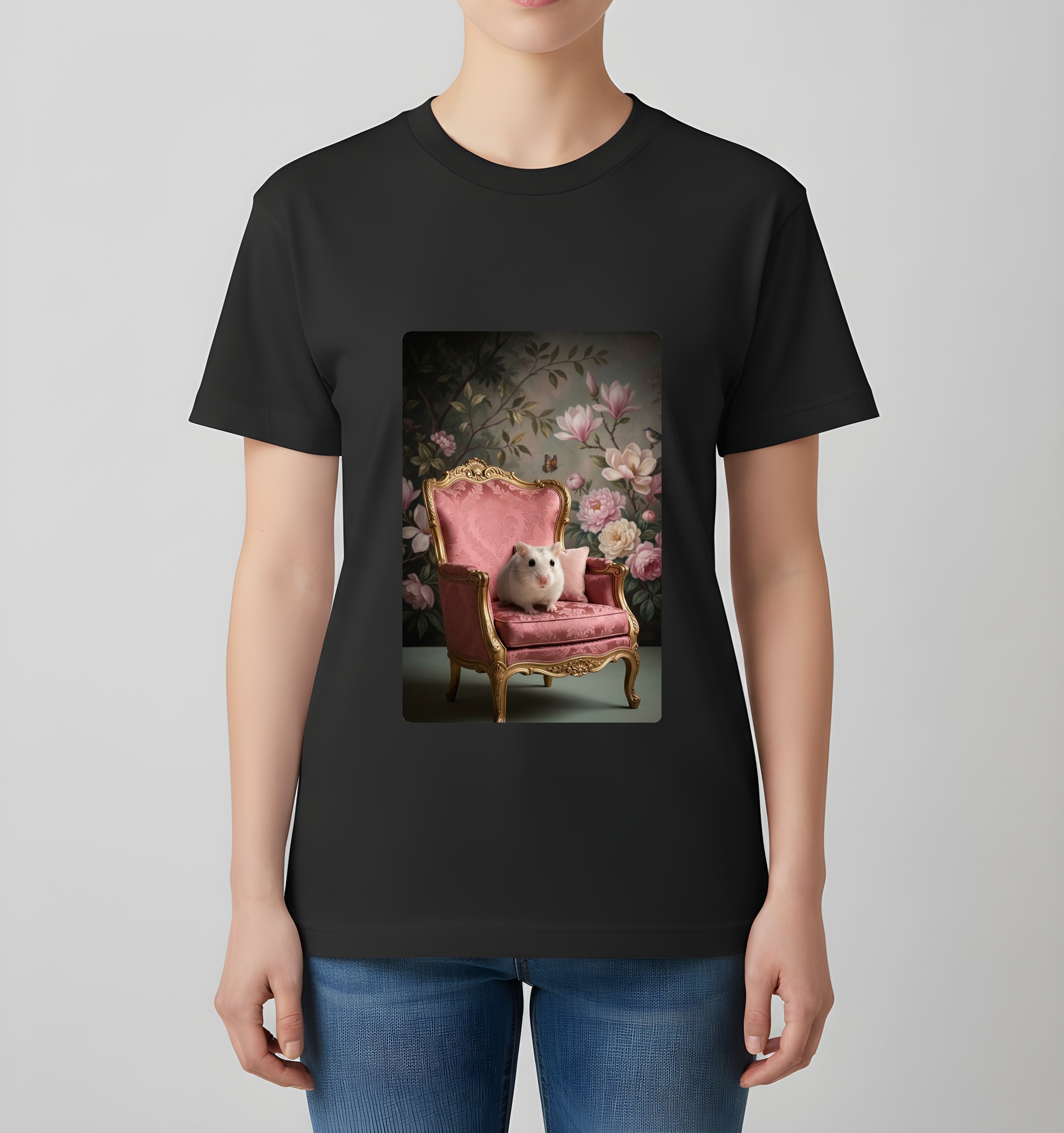 パールホワイトハムスターのTシャツ 4枚目