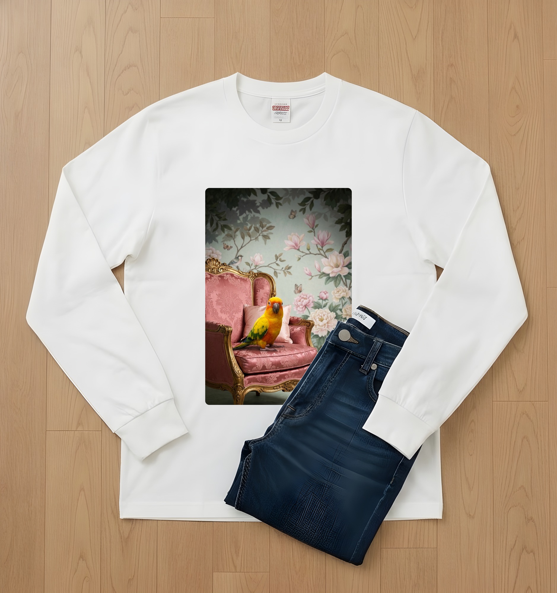 ナナイロメキシコインコの長袖Tシャツ 2枚目