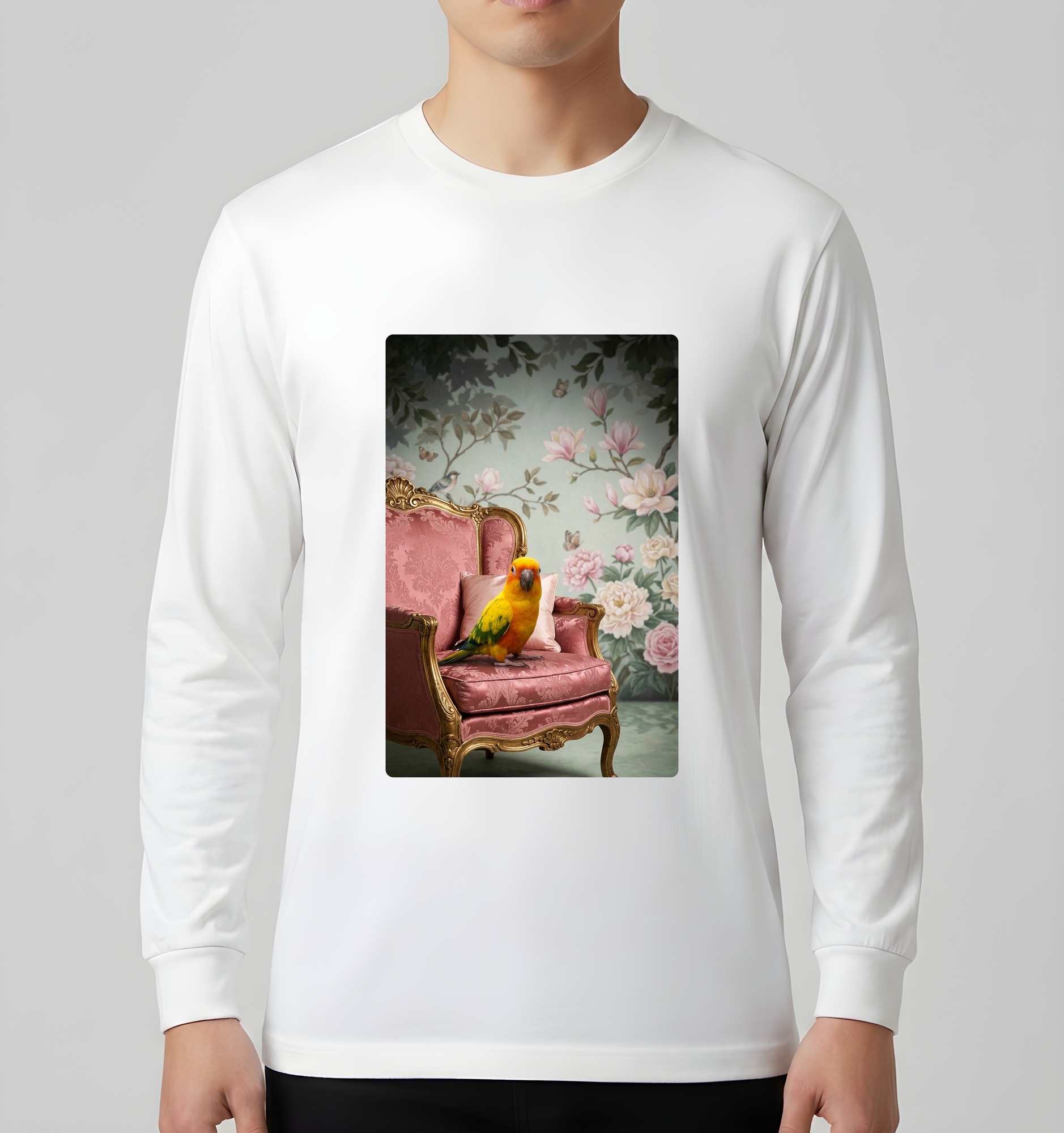 ナナイロメキシコインコの長袖Tシャツ 3枚目
