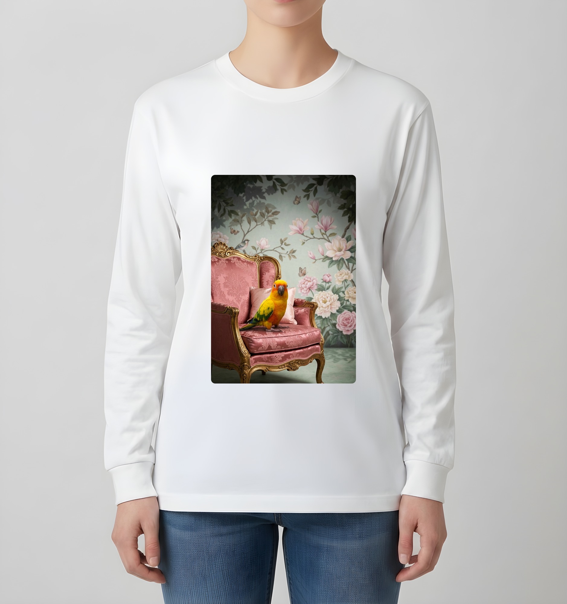 ナナイロメキシコインコの長袖Tシャツ 4枚目
