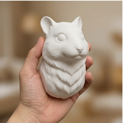 ウィンターホワイトハムスターのルネサンス肖像画壁掛けレリーフ（4枚目）