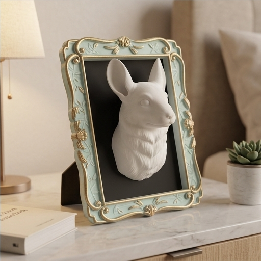 チンチラのルネサンス肖像画壁掛けレリーフ