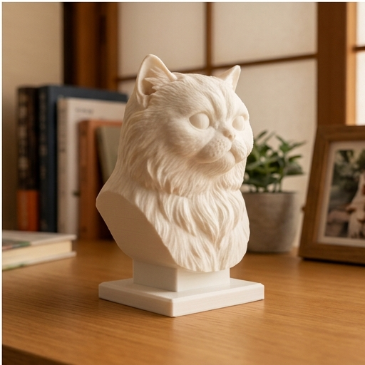 ペルシャ猫のルネサンス肖像画胸像