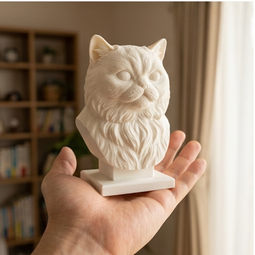 ペルシャ猫のルネサンス肖像画胸像(2枚目)