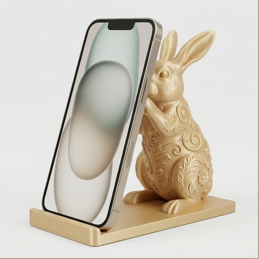 フレンチアンゴラのスマホスタンド 1枚目