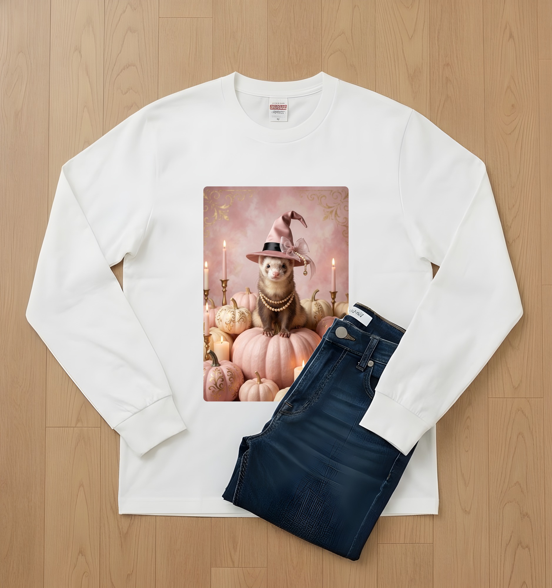 フェレットの長袖Tシャツ 2枚目