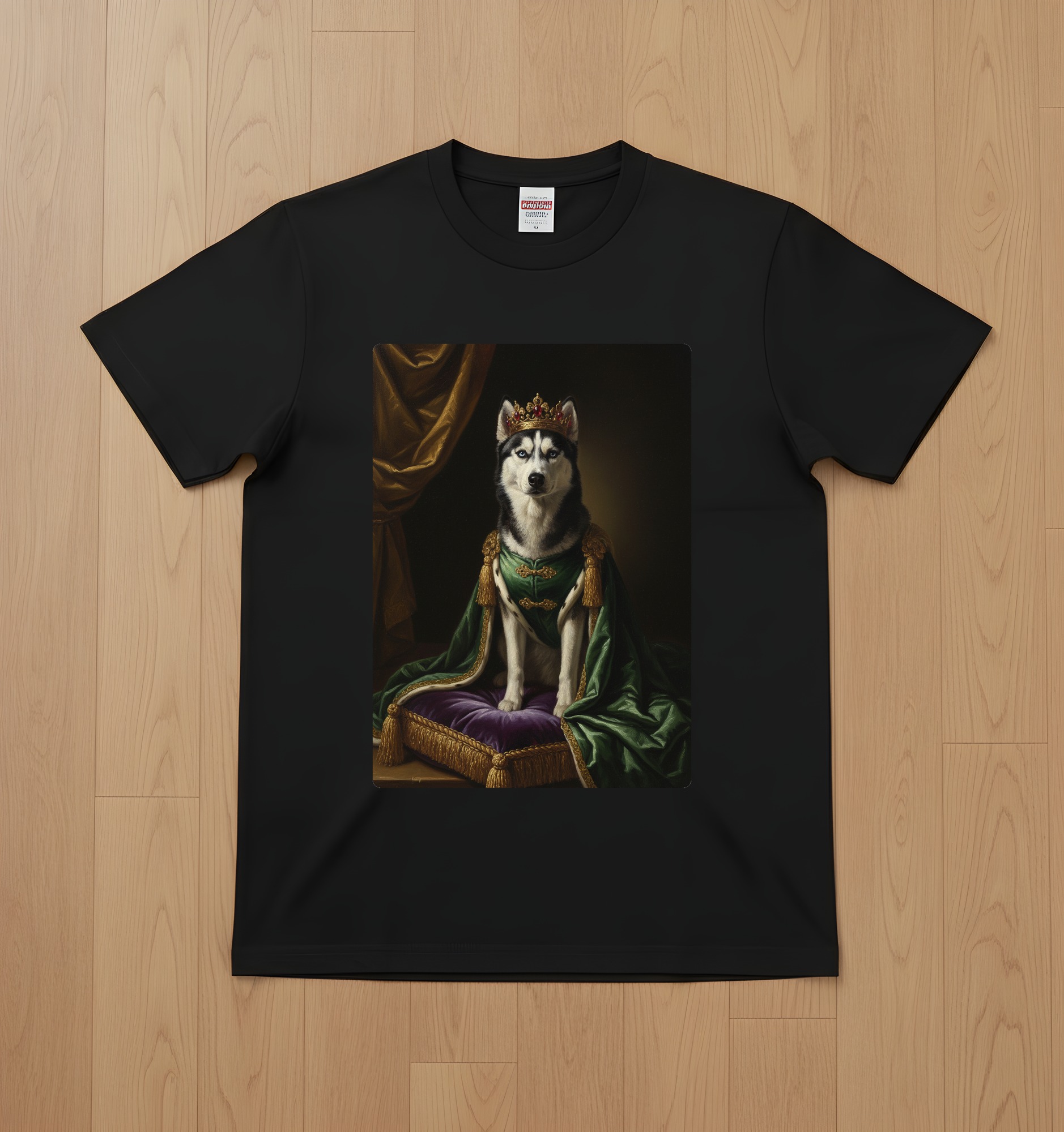 シベリアンハスキーのTシャツ 1枚目