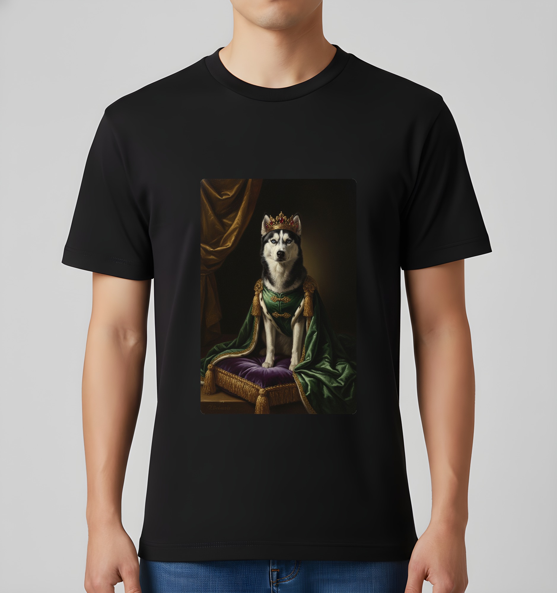 シベリアンハスキーのTシャツ 3枚目