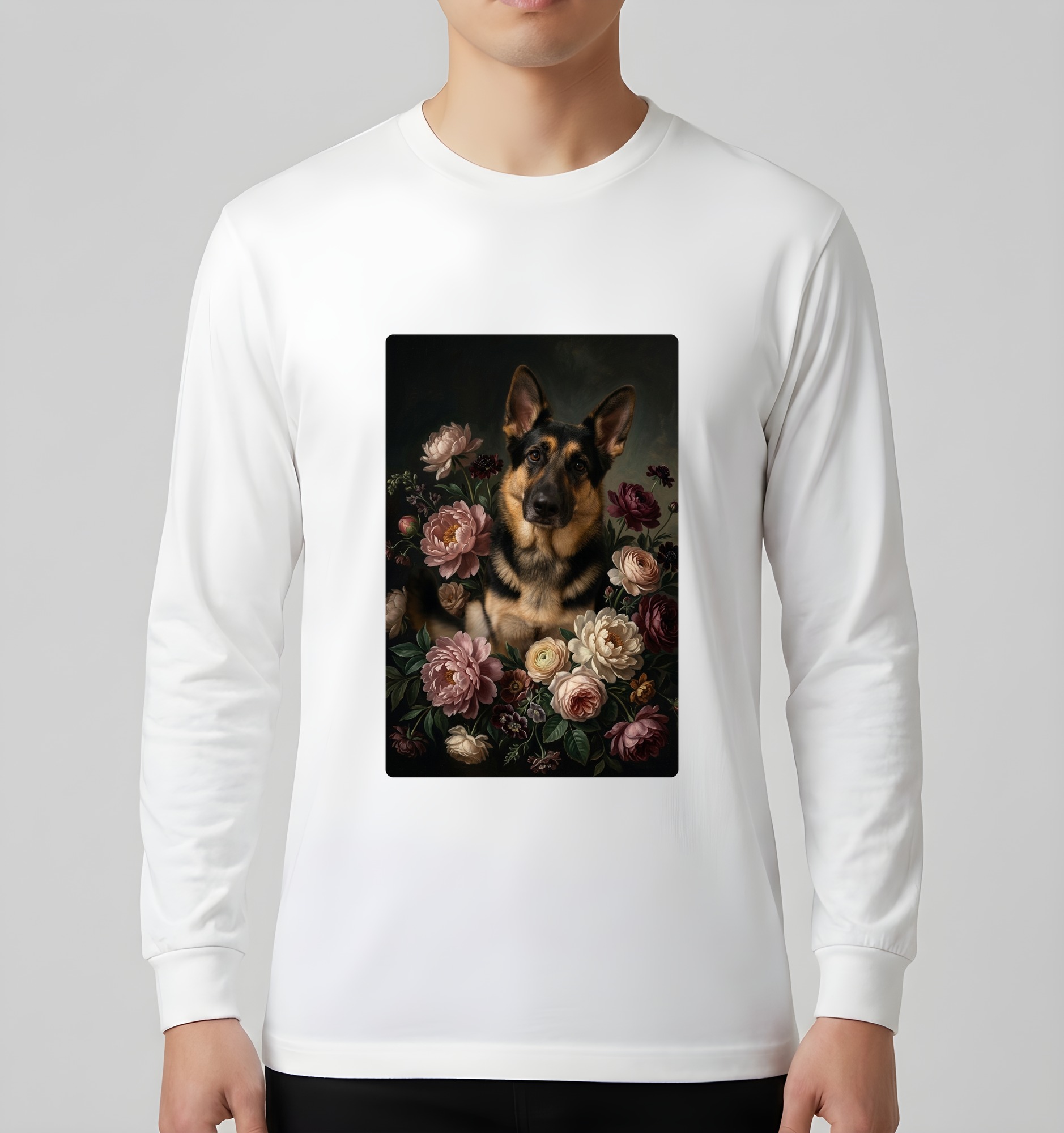 ジャーマンシェパードの長袖Tシャツ 3枚目