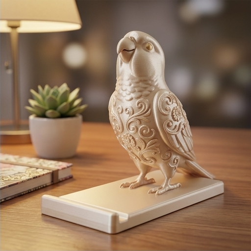ウロコインコのスマホスタンド 2枚目