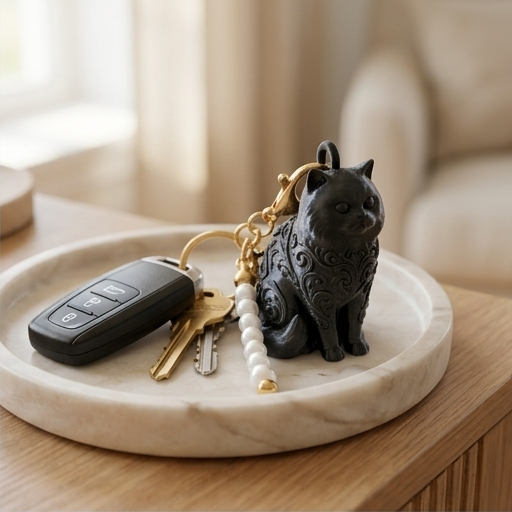 ペルシャ猫のキーホルダー 2枚目
