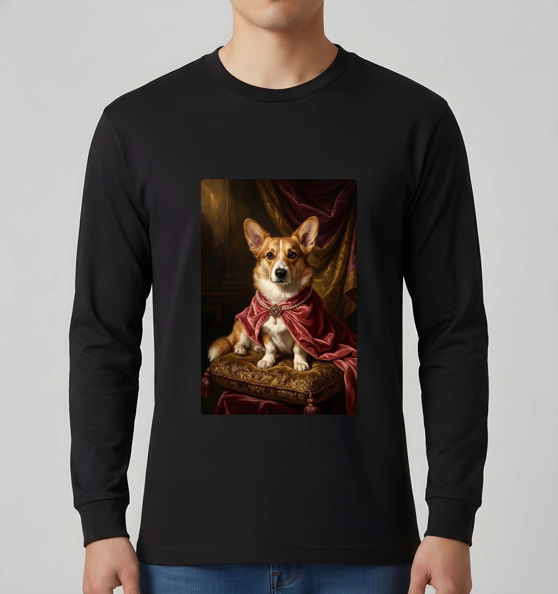 コーギーの長袖Tシャツ 3枚目
