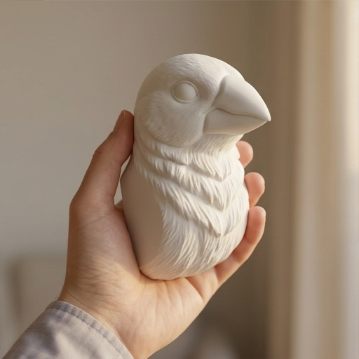 文鳥・ブンチョウのルネサンス肖像画壁掛けレリーフ（4枚目）