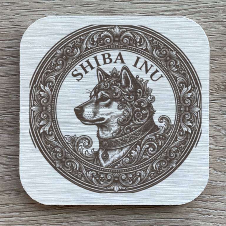 柴犬のルネサンス肖像画コースターセット