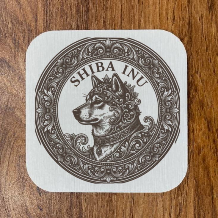 柴犬のルネサンス肖像画コースターセット(4枚目)