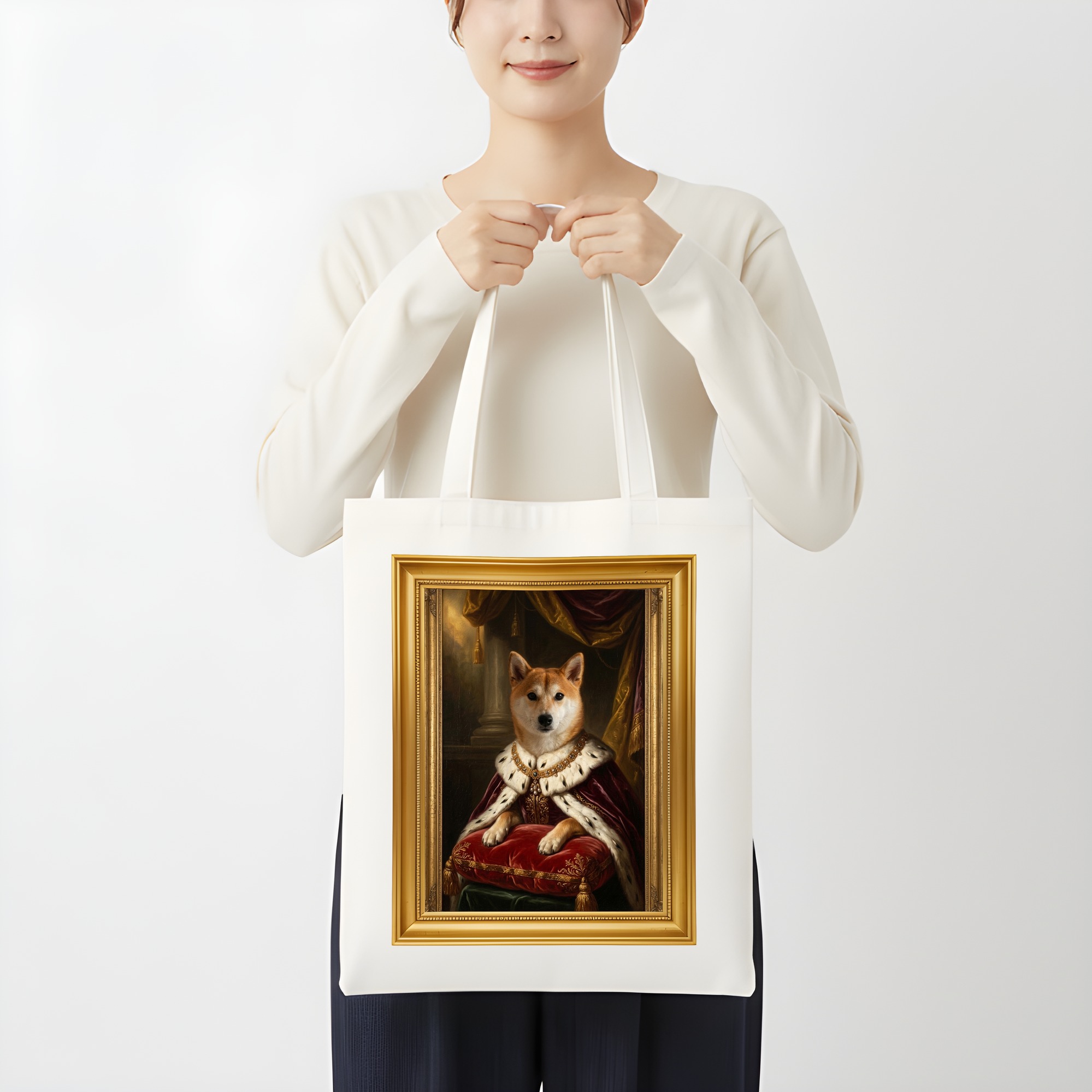 柴犬のトートバッグ 3枚目