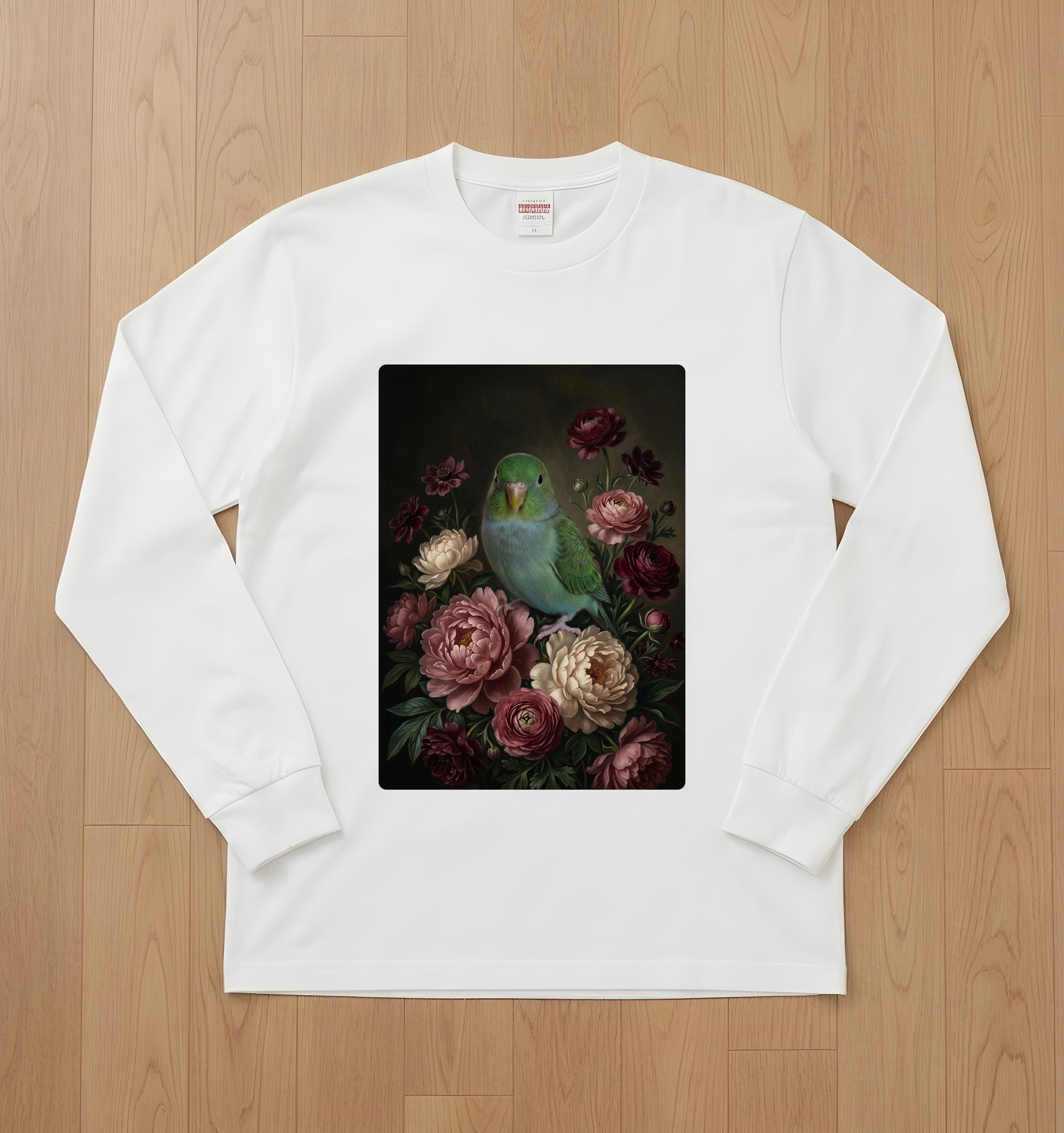 サザナミインコの長袖Tシャツ 1枚目