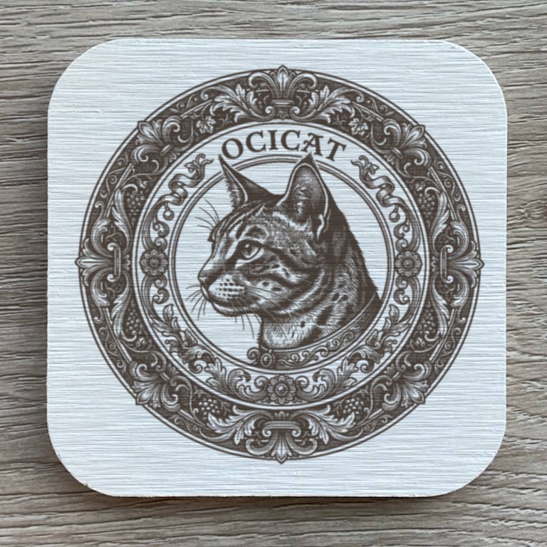 オシキャットのコースターセット 1枚目